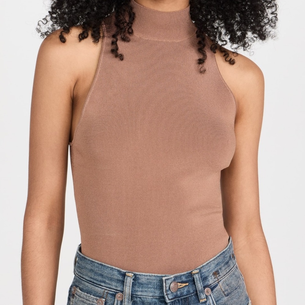 Pistola Janessa Mock Neck Thong Bodysuit